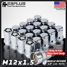 20 Pc Lexus Universal Wheel Lock M12x1.5 Chrome Fit ES/GS/IS/NX/RC/RX & more picture