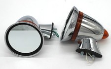 GT Style Race Bullet Outside Sports Mirrors Hot Rat Street Rod PlasticLED Talbot picture