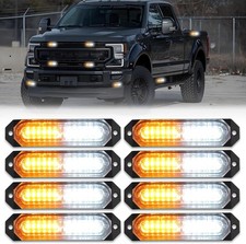 Upgraded 8 PCS [SUPER BRIGHT] 12-LED Sync Feature Amber & White Lights  picture