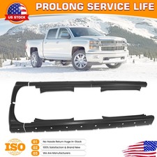 Pair of Slip-on Rocker Panel Cab Corners for Chevy Gmc Crew Cab Pickup 2014-2018 picture