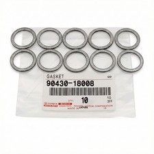 Set of 10 Genuine Toyota Lexus OEM Transmission Drain Plug Gasket 90430-18008 picture