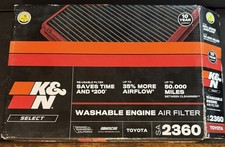 K&N Engine Air Filter High Performance Premium Washable SA-2360 TOYOTA OPEN BOX picture