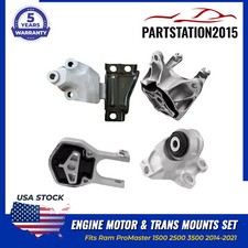 4Pcs Fits Ram ProMaster 1500 2500 3500 2014-21 Engine Mounts &Trans Mount Set picture