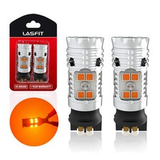 LASFIT PWY24W PW24W 12181 LED Turn Signal Blinker Amber Canbus for Audi BMW Benz picture