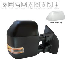 Primer Finish/Chrome Right Side Door Mirror for 17-19 Ford Superduty HC3Z17682AA picture