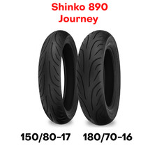 New Shinko 890 Journey Motorcycle Tire Set Front + Rear 150/80-17 + 180/70-16 16 picture
