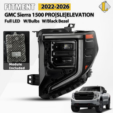 For 2022-2026 GMC Sierra 1500 Pro SLE Elevation Full LED Headlight Driver Left picture