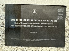 Vintage Mercedes Benz Parts Catalog H W116 280S 450SEL 6.9 300SD Manual  picture