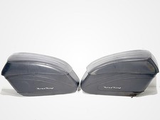 04 Harley Road King Touring OEM Rear Left Right Saddlebags Luggage Leather Torn picture