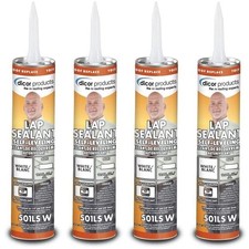 Dicor 501LSW-1 Self-Leveling Lap Sealant 10.3 Oz White RV Roof 4 Pack picture