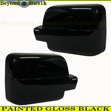 2004 2005 2006 2007 2008 Ford F150 GLOSS BLACK Mirror Covers Overlay PWR MIRRORS picture