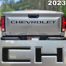 Matte Black Raised Plastic Tailgate Letters Inserts NEW CHEVY COLORADO 2023 2024 picture