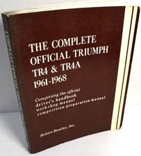The Complete Official Triumph TR4 & TR4A 1961-1968 Robert Bentley *GOOD* picture