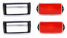 New 1969 Mustang Marker Light Lamps with Bezels Rear, Side Pair both left right picture