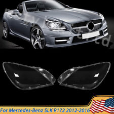 For Mercedes-Benz SLK R172 2012-2016 Left & Right Headlight Lens Headlamp Cover picture