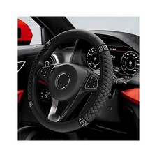 ZNDAW Bling Car Steering Wheel Cover, 15 Inch Sparkly Rhinestone Soft Black  picture
