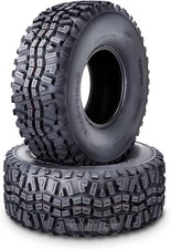 Set 2 of 24x9-10 24x9x10 ATV Tires Front Set for 05-16 Kawasaki Mule 610 4x4 picture