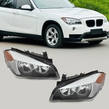 For 2013-2015 BMW X1 Halogen Headlight Assembly Headlamps Left+Right Pair picture