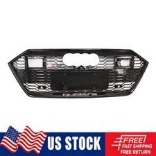 RS7 Style For Audi A7 S7 C8 2019 2020 2021-2025 Honeycomb Grille With ACC Hole picture
