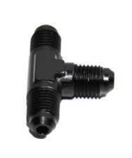 BLACK Male Flare T Fitting Adapter 3-Way AN4 4-AN Male to 2X AN4 4-AN Male picture