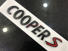 Matte Black Emblem Badge Chrome Cooper S Logo Countryman Clubman For Mini Cooper picture