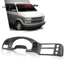 Fit For Chevy Astro Van Gmc Safari 1995-2005 Gray Gauge Cluster Dash Radio Bezel picture
