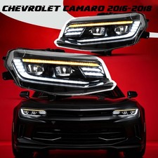 VLAND LED Headlights For 2016-2018 Chevrolet Camaro W/Sequential & Animation picture