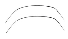Mitsubishi Genuine Lancer Evolution EVO 8 02-07 Roof Drip Side Molding Pair OEM picture