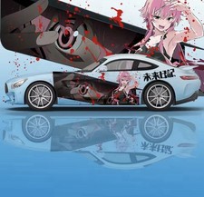 Japanese Inspired Anime Car Decals Itasha Side Decal Both Side JDM Vinyl Red picture