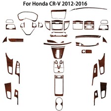 60Pcs Fits Honda CR-V/CRV full interior kit in wood grain brown 2012-2016 picture