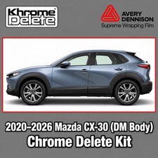 2020-2026 Mazda CX30 Chrome Delete Overlay (Glossy Black) picture