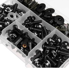 Black Complete Fairing Bolt Screws Kit For Kawasaki Ninja ZX6R 7R ZX9R ZX12R EOA picture