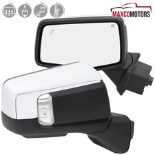 Fits 2019-2026 GMC Sierra 1500 Power Heated Chrome Mirrors Puddle Light+BSM+Temp picture