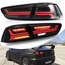 VLAND Smoked LED Tail Lights For 2008-2017 Mitsubishi Lancer Start-up Animation picture