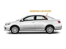 Fit 09-13 Toyota Corolla 4-Door Sedan Driver Left Rear Vent Window Glass FV23696 picture