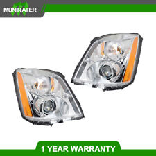 Headlights Right+Left Side For 2006-2011 Cadillac DTS HID/Xenon Chrome Housing picture