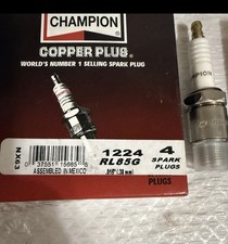 Pack of 4) Champion 1224 Industrial Copper Plus Spark Plugs RL85G 2N-0553 .38mm picture