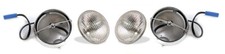 NEW 1968 Mustang GT Fog Light Lamps Housings and Bulbs Set of 2, Pair picture