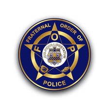 4 in Fraternal Order Of Police Sticker Decal Supporter FOP PBA State Trooper picture
