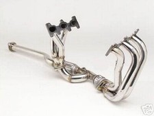 OBX Stainless Long Tube Manifold 03-08 Hyundai Tiburon GT V6 2.7L DOHC 3Pc picture