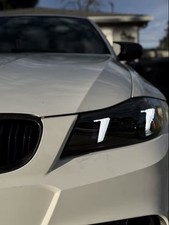 BMW E90 2005-2012 LED Headlights Snake Eyes Dual Color Switching picture