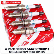 4 Pack DENSO 90919-01253 SC20HR11 Iridium Spark Plugs Toyota Corolla 1.8L NEW picture