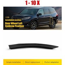 1-10X Black Left Fender Flare Wheel Molding Trim Fit 19-2022 Honda Passport Rear picture