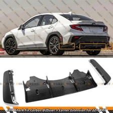 JDM Carbon Shark Fin Diffuser W/ Corner Extension Kit For 2022-26 Subaru WRX VB picture