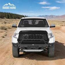 Fit 2014-2021 Toyota Tundra Bull Bar Front Bumper Steel w/ Winch Plate & Light picture