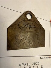 1966 Ford Mustang Fastback Coupe GT Convertible 289 4V A/T CARBURETOR TAG C6ZF E picture