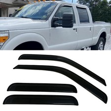 Fit 1999-2016 Ford F-250 Crew Cab Window Visors Sun Vent Shade Rain Wind Guard picture