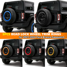 5PCS Bead Lock Wheel Trim Rings For Ford Bronco 2021-2026 Sasquatch Beauty Rings picture