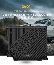 3W Auto Trunk Cargo Liner Floor Mat for Jeep Wrangler JL 2018-22 with subwoofer picture