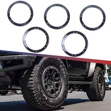 5X Black Bead Lock Wheel Trim Ring Kit For 2021-2027 Ford Bronco Beauty Rings picture